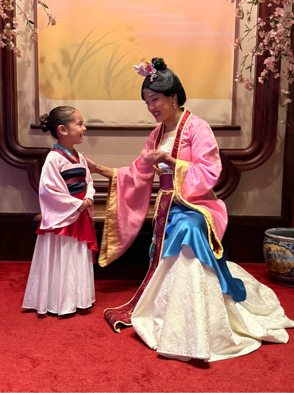 GUC Only Little Once -Disney’s Mulan Satin Layered Dress with Lilac Sash - Picture 9 of 10